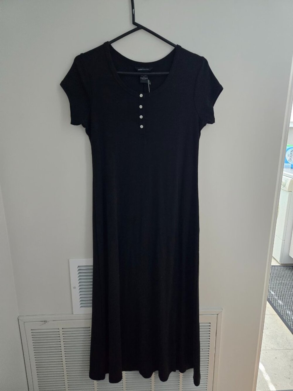 Black Cotton dress...size Large